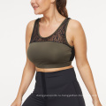 Новые женские плюс размер спортивные бюстгальтеры Sports Design Bra Bra Green Racerback Большой размер йога для тренировки для тренировки